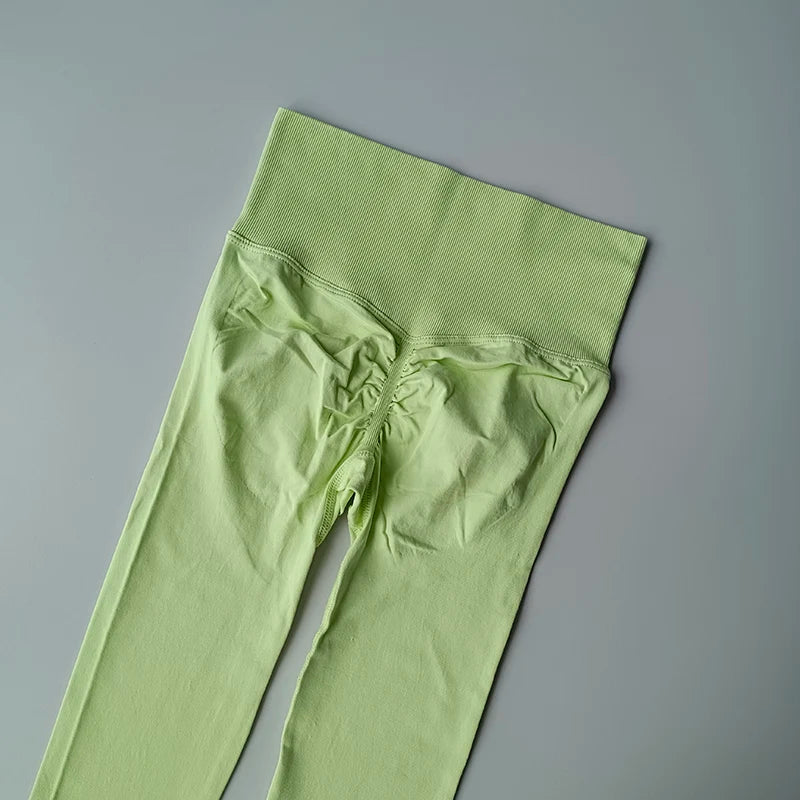 Legging Fitness Scrunch Cós Alto Sem Costura