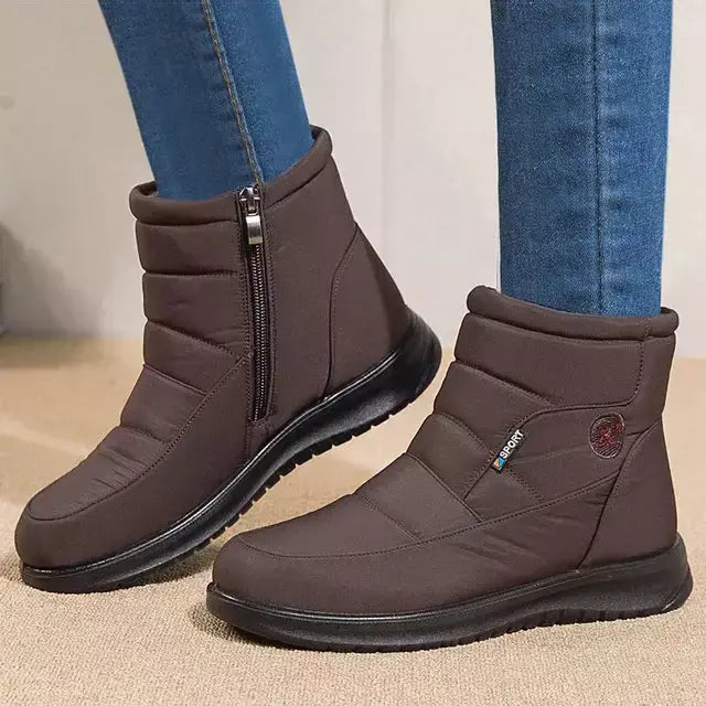 Bota Feminina Térmica com Zíper – Conforto e Proteção no Inverno