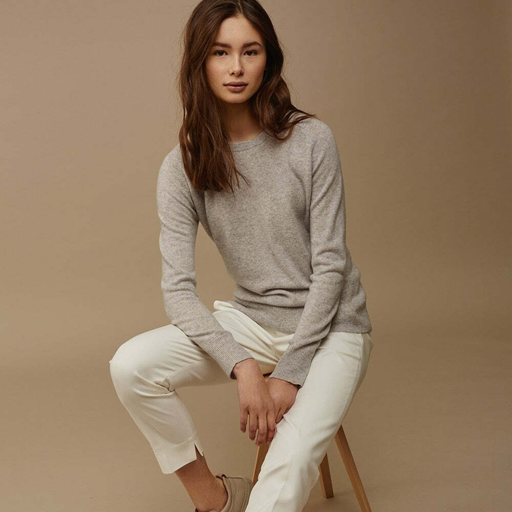 Blusa Básica Lisa em Cashmere