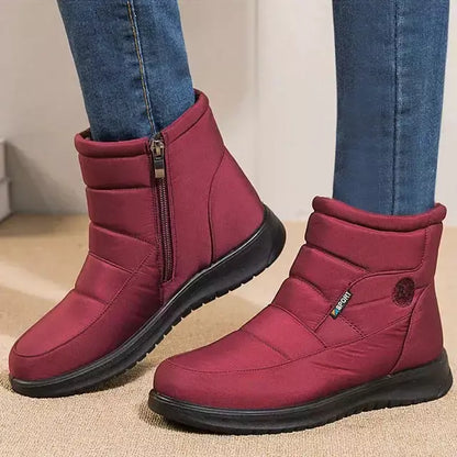 Bota Feminina Térmica com Zíper – Conforto e Proteção no Inverno