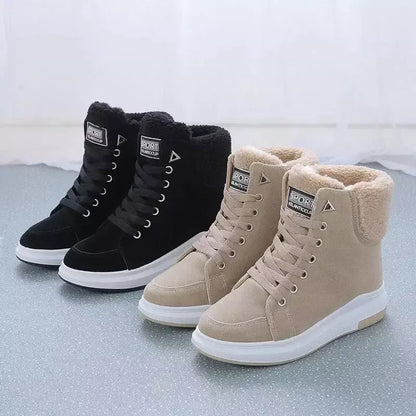 Bota Feminina Casual de Inverno com Forro Peluciado – Conforto e Estilo para o Dia a Dia