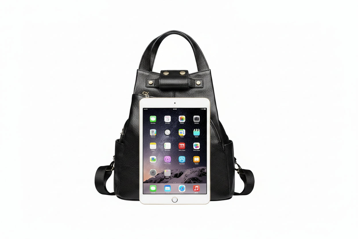 Mochila Feminina FOXER em Couro para Dia a Dia e Viagem