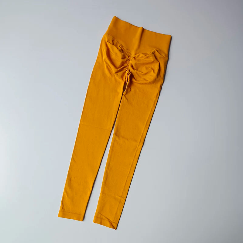 Legging Fitness Scrunch Cós Alto Sem Costura