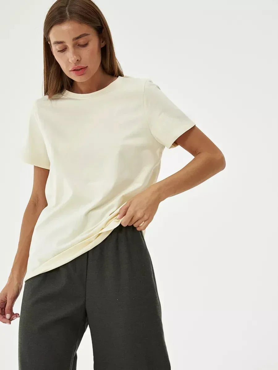 Camiseta Feminina Básica 100% Algodão 230g Bornladies