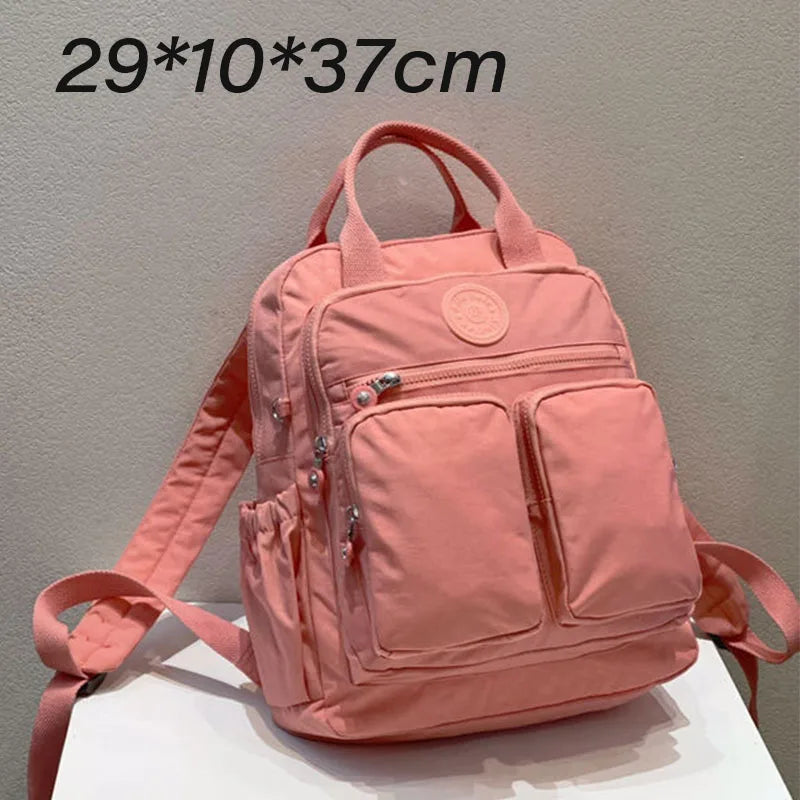 Mochila Feminina Impermeável 29L para Escola, Trabalho e Viagem