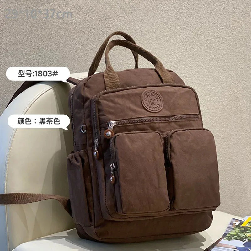 Mochila Feminina Impermeável 29L para Escola, Trabalho e Viagem
