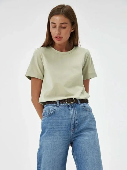 Camiseta Feminina Básica 100% Algodão 230g Bornladies