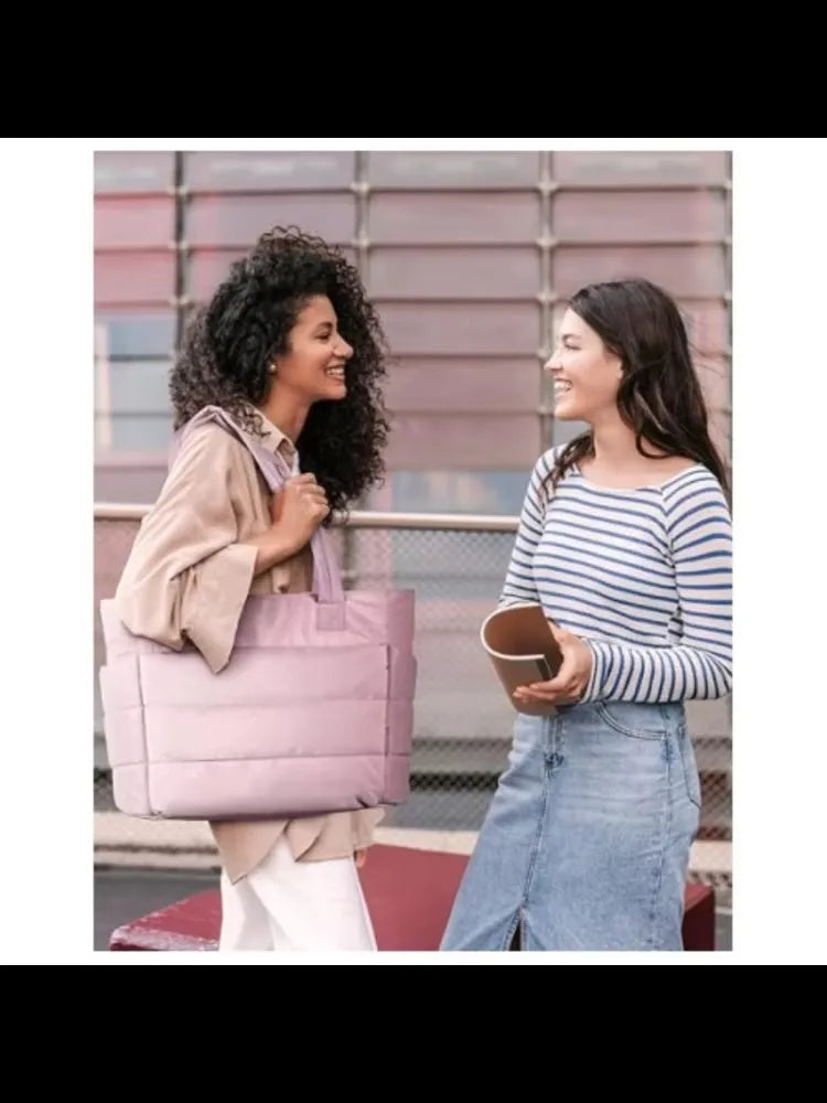 Bolsa Tote Feminina Almofadada Grande para Academia e Viagem