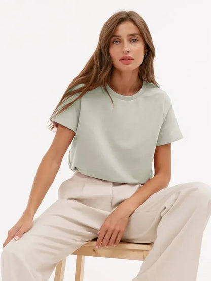 Camiseta Feminina Básica 100% Algodão 230g Bornladies