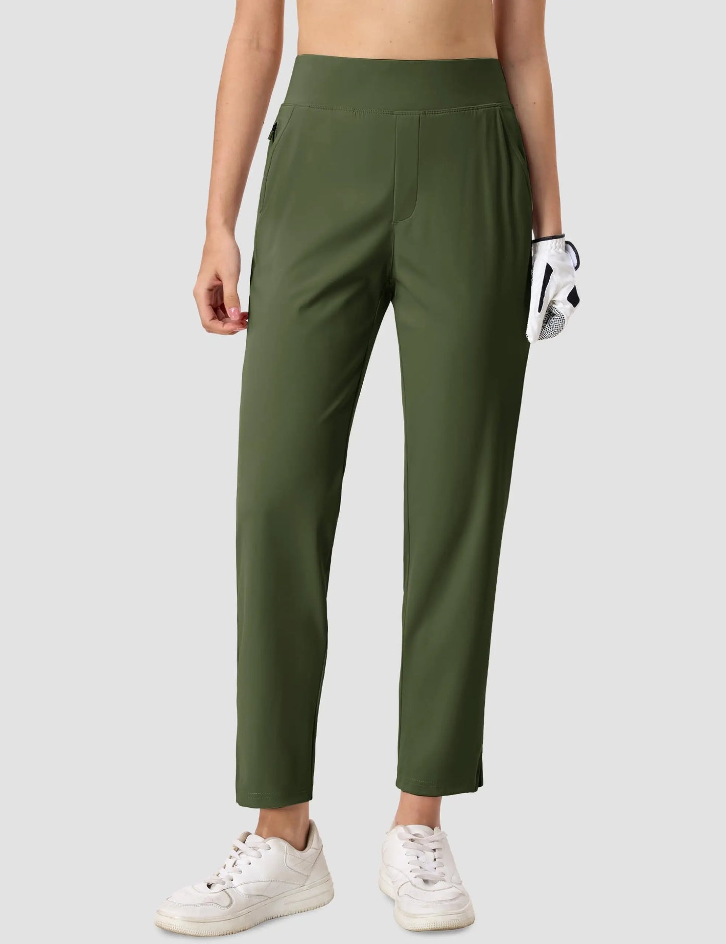 Calça Golf Feminina Tacvasen UPF 50+ Secagem Rápida Cintura Alta