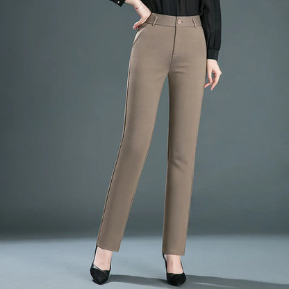 Calça Social Feminina Cintura Alta Stretch Office & Casual