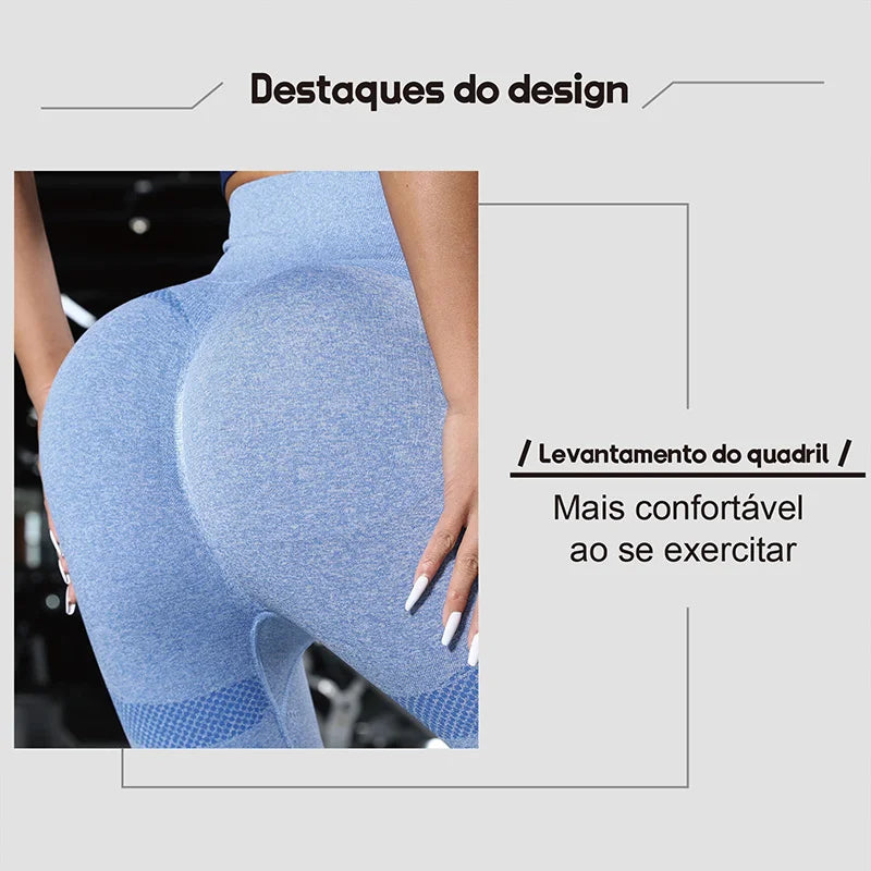 Legging Levanta Bumbum Cintura Alta Fitness Feminina