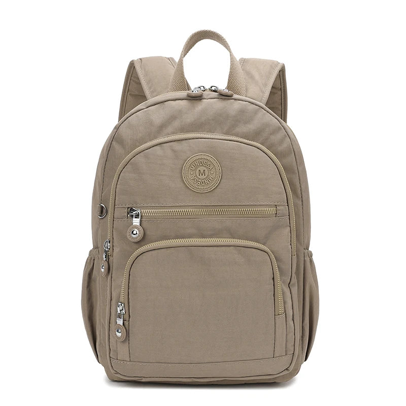 Mochila Feminina Nylon Impermeável Casual Escolar