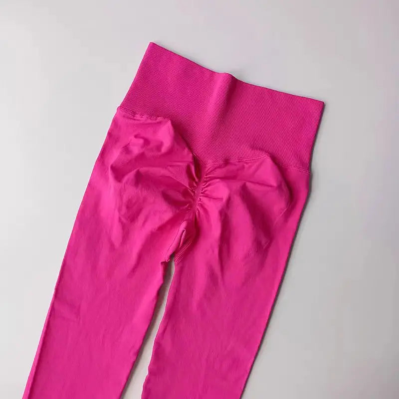Legging Fitness Scrunch Cós Alto Sem Costura