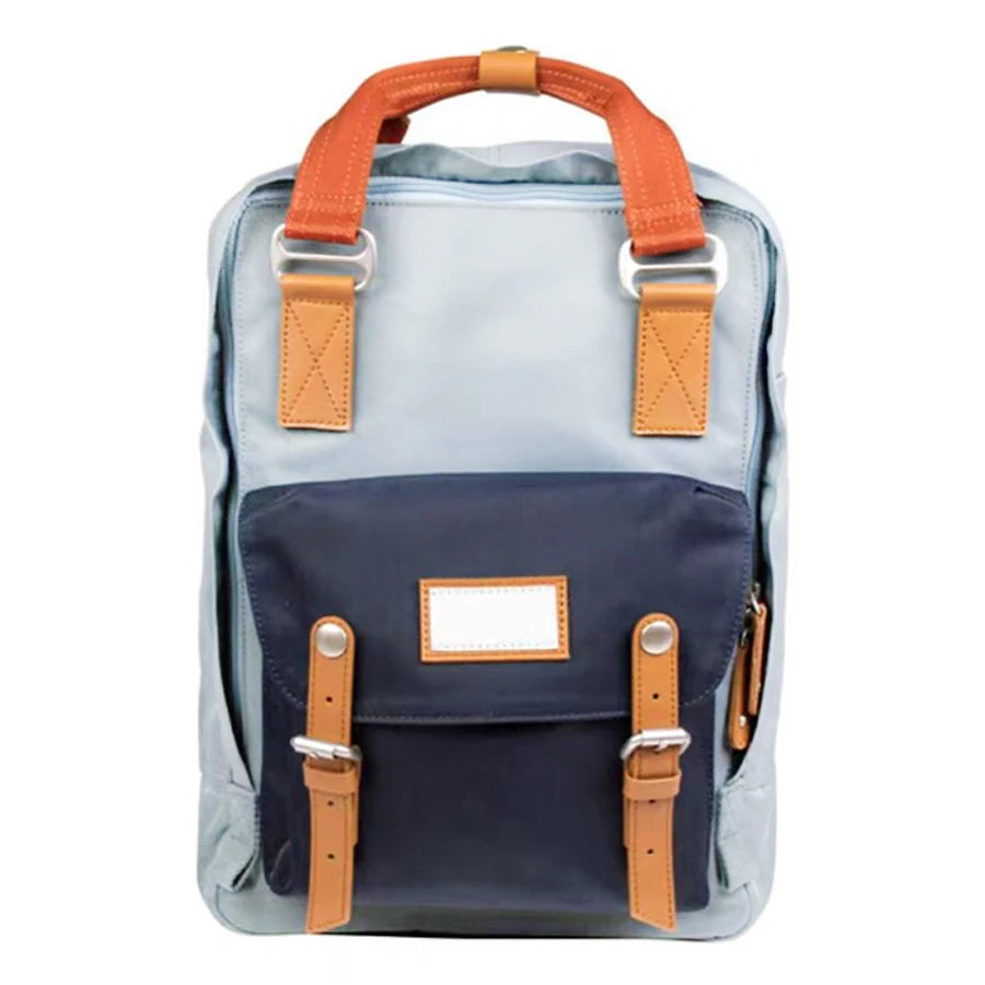 Mochila Feminina Impermeável 14" Estilo Retrô para Notebook e Faculdade