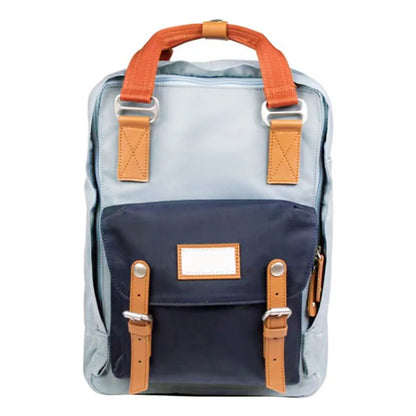 Mochila Feminina Impermeável 14" Estilo Retrô para Notebook e Faculdade