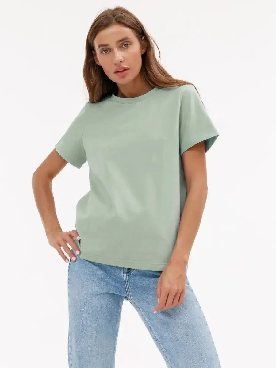 Camiseta Feminina Básica 100% Algodão 230g Bornladies
