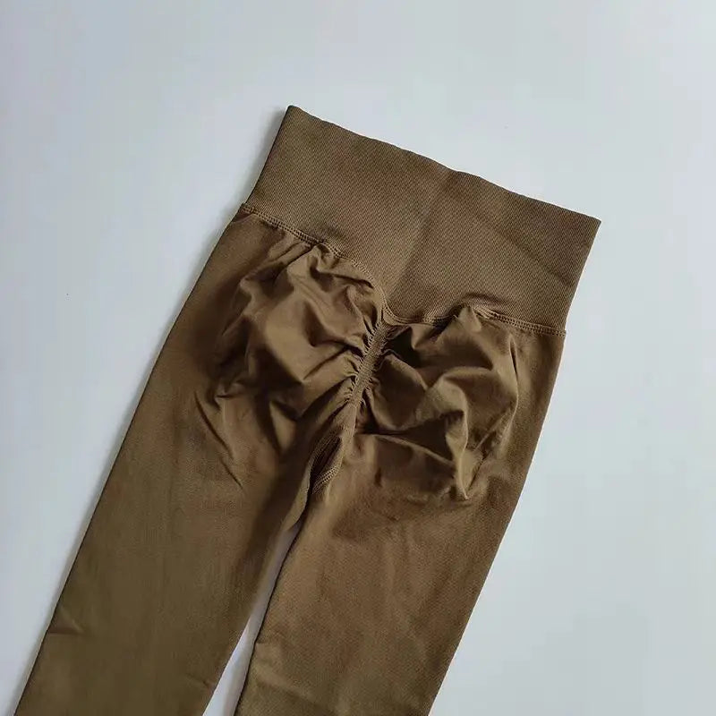 Legging Fitness Scrunch Cós Alto Sem Costura