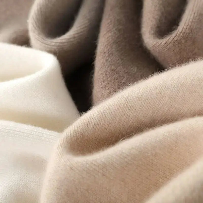 Calça Pantalona Feminina em Lã Merino e Cashmere Inverno