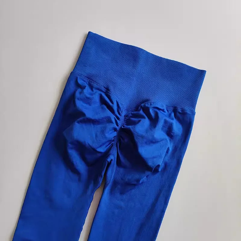 Legging Fitness Scrunch Cós Alto Sem Costura