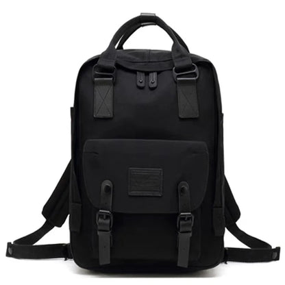 Mochila Feminina Impermeável 14" Estilo Retrô para Notebook e Faculdade