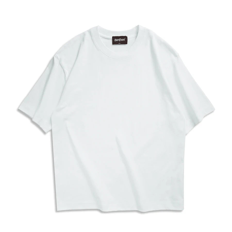 Camiseta Oversized WAVLATII 260G Unissex Streetwear Básica