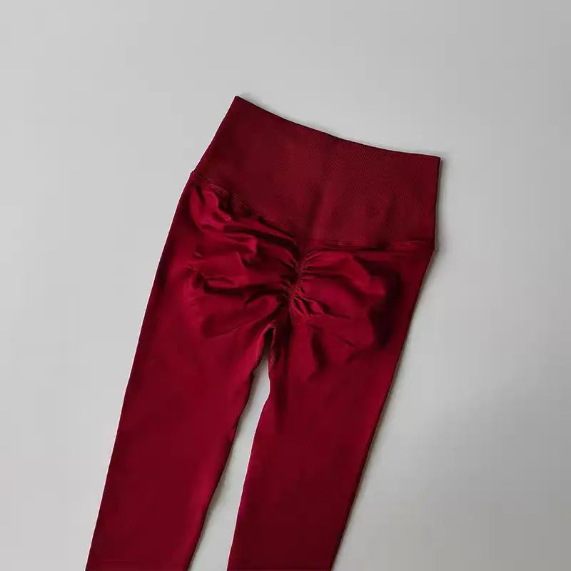 Legging Fitness Scrunch Cós Alto Sem Costura