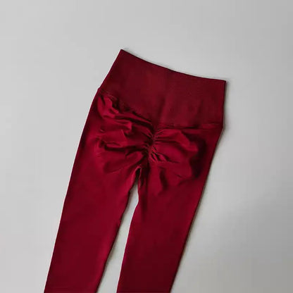 Legging Fitness Scrunch Cós Alto Sem Costura