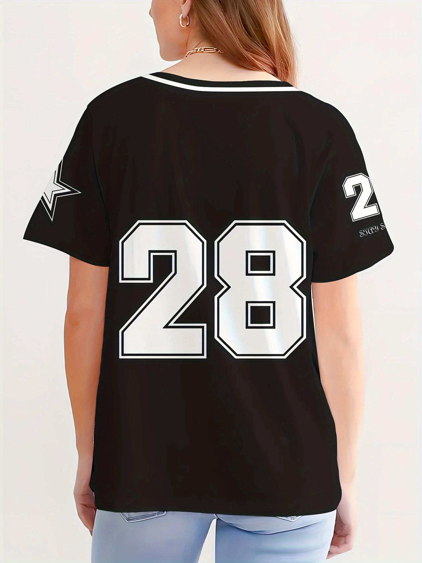 Camiseta Esportiva Feminina Plus Size Nº 28 UV 50+ Secagem Rápida