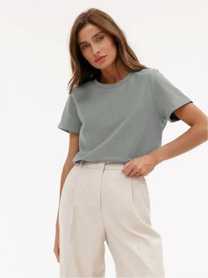Camiseta Feminina Básica 100% Algodão 230g Bornladies
