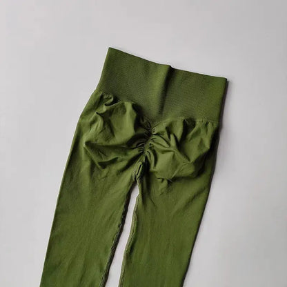 Legging Fitness Scrunch Cós Alto Sem Costura