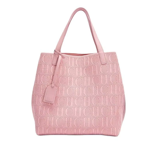 Bolsa Tote Feminina Grande CH Monograma para o Dia a Dia