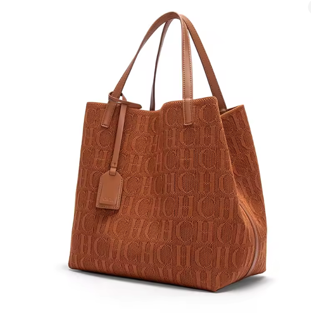 Bolsa Tote Feminina Grande CH Monograma para o Dia a Dia