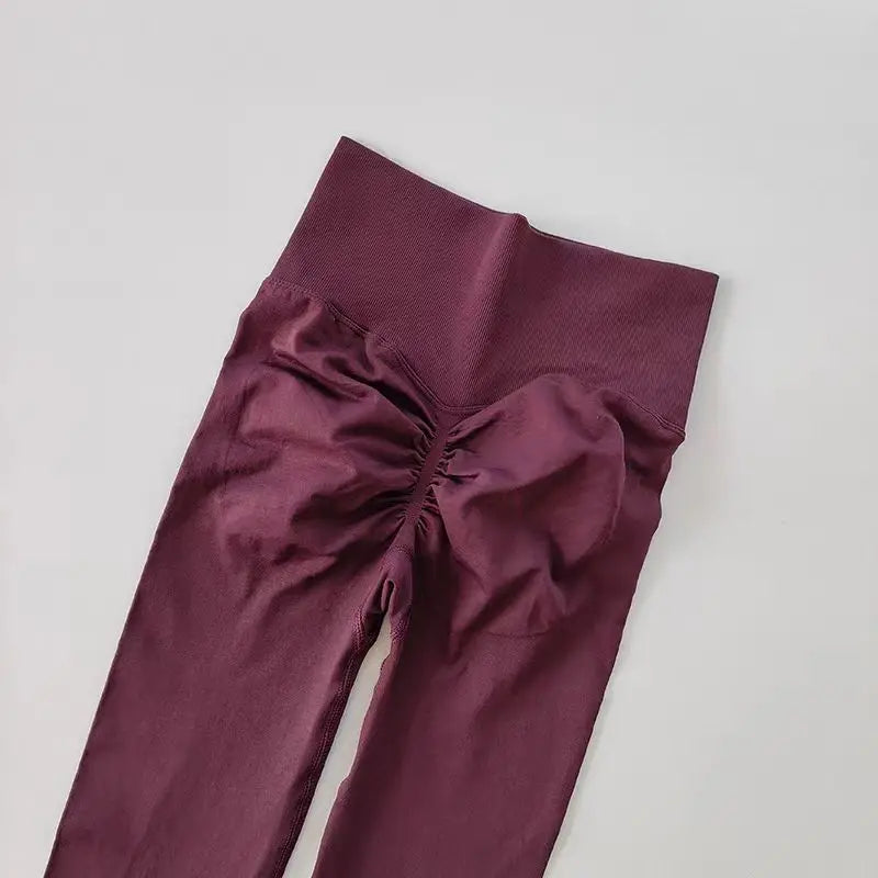 Legging Fitness Scrunch Cós Alto Sem Costura
