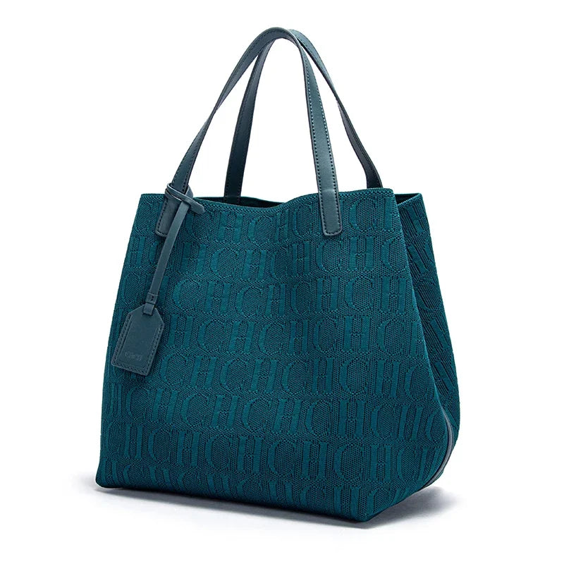 Bolsa Tote Feminina Grande CH Monograma para o Dia a Dia