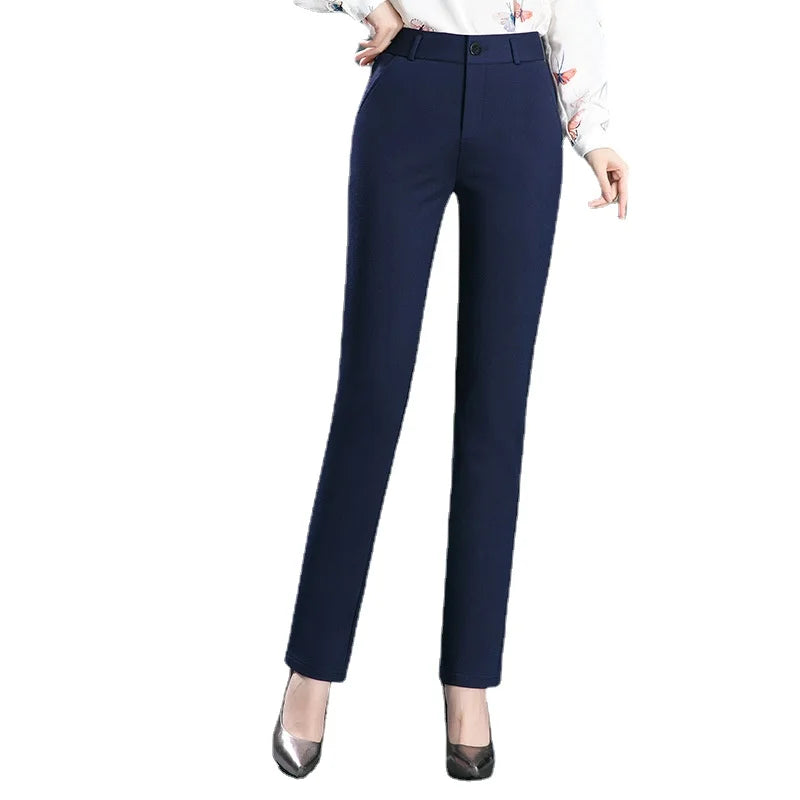 Calça Social Feminina Cintura Alta Stretch Office & Casual