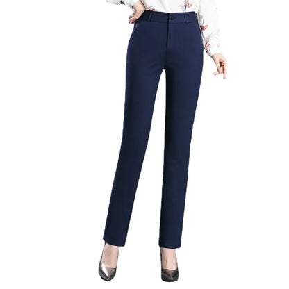Calça Social Feminina Cintura Alta Stretch Office & Casual