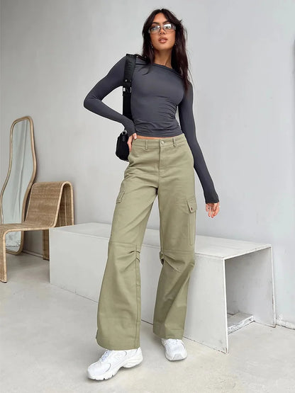 Blusa Feminina Manga Longa Slim Básica Streetwear