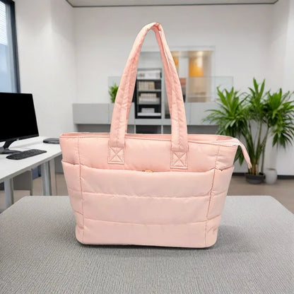 Bolsa Tote Feminina Almofadada Grande para Academia e Viagem