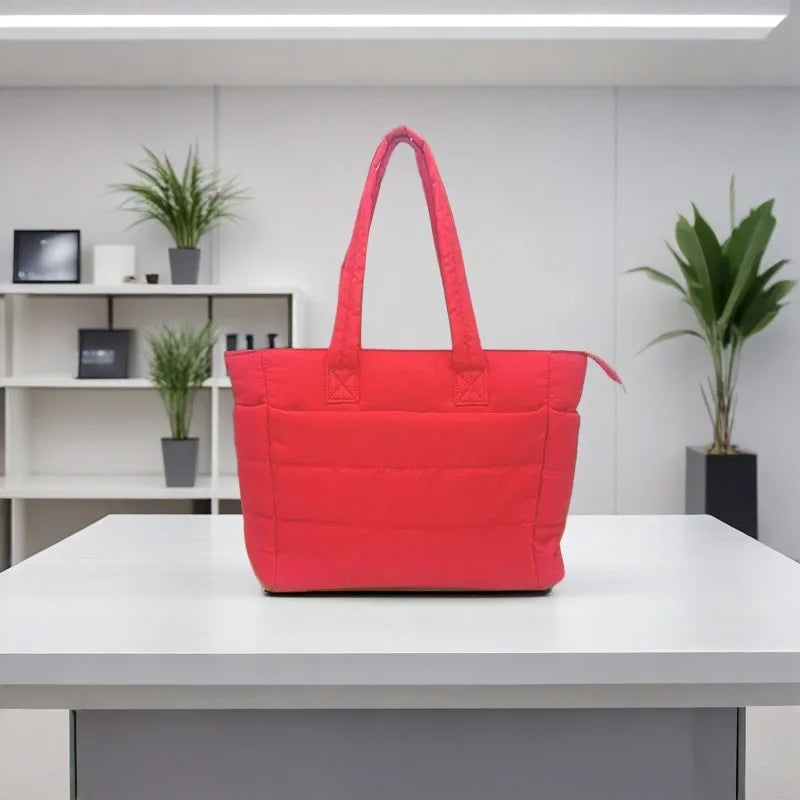 Bolsa Tote Feminina Almofadada Grande para Academia e Viagem