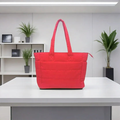Bolsa Tote Feminina Almofadada Grande para Academia e Viagem
