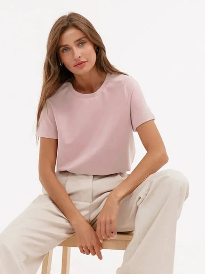 Camiseta Feminina Básica 100% Algodão 230g Bornladies