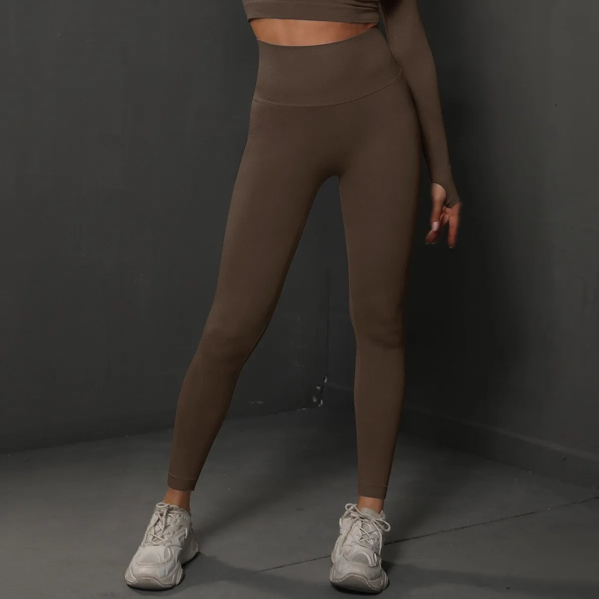 Legging Fitness Scrunch Cós Alto Sem Costura