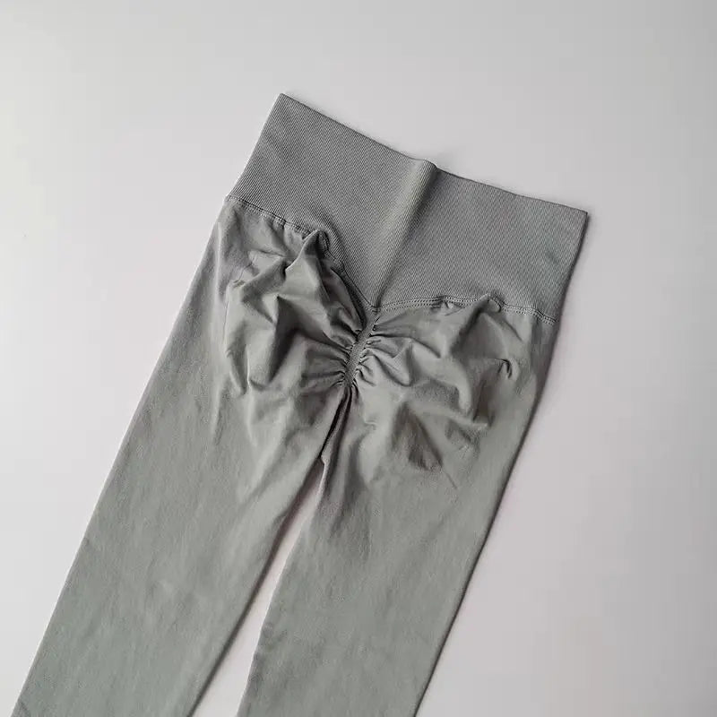 Legging Fitness Scrunch Cós Alto Sem Costura