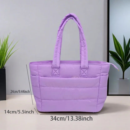 Bolsa Tote Feminina Almofadada Grande para Academia e Viagem