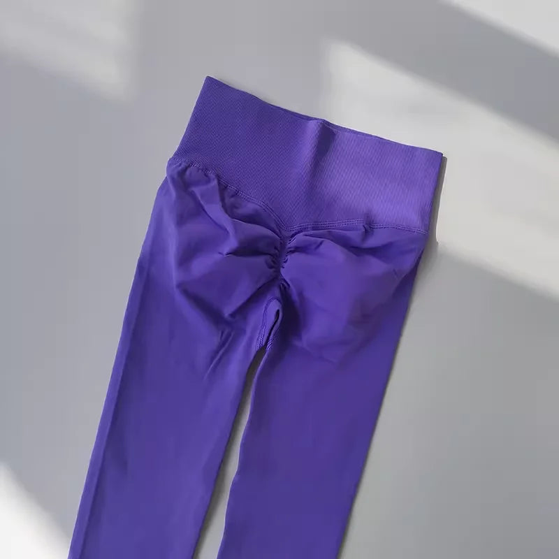 Legging Fitness Scrunch Cós Alto Sem Costura