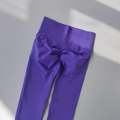 Legging Fitness Scrunch Cós Alto Sem Costura