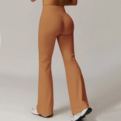 Calça Legging Flare Fitness Cintura Alta Push Up Feminina