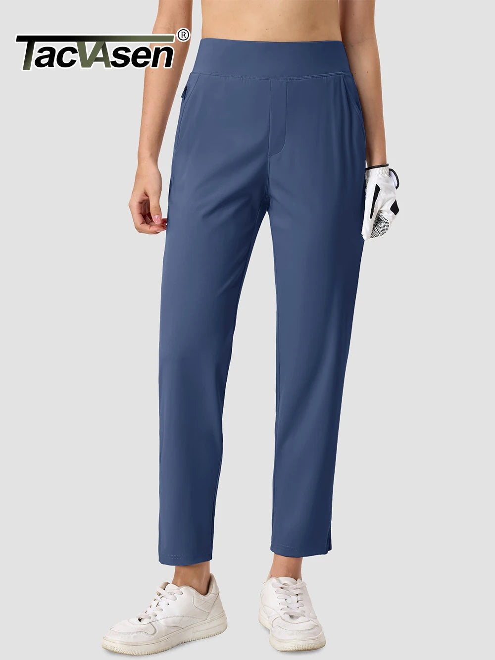 Calça Golf Feminina Tacvasen UPF 50+ Secagem Rápida Cintura Alta