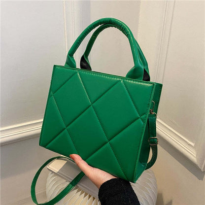 Bolsa Feminina de Algodão Cru - Plaid